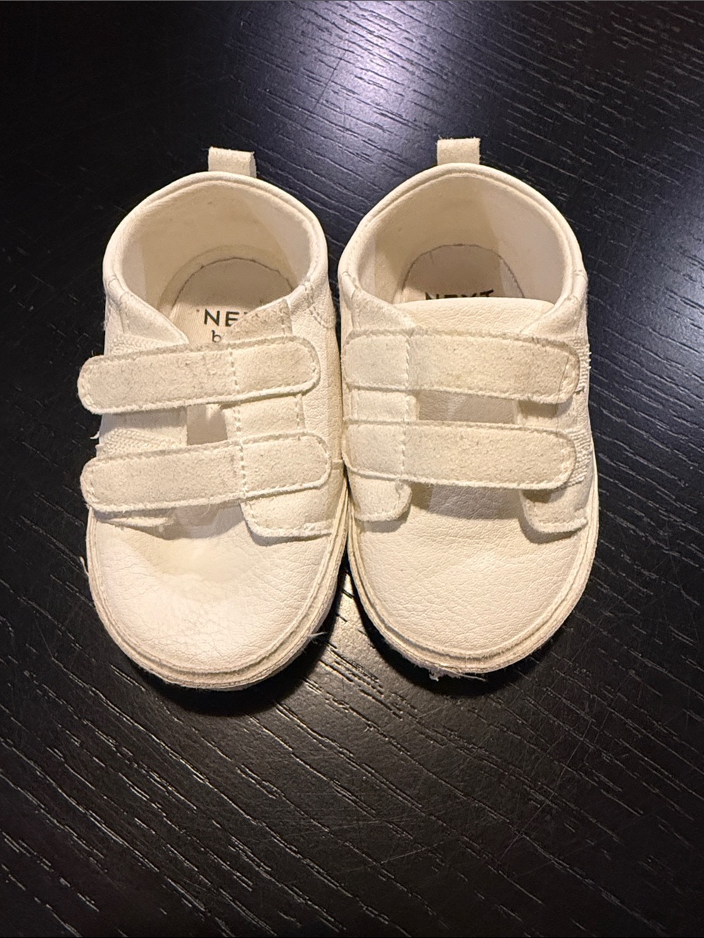 White Baby Velcro Sneaker Shoes